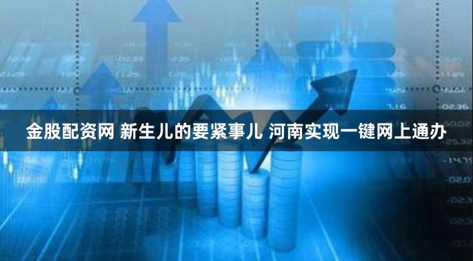 金股配资网 新生儿的要紧事儿 河南实现一键网上通办